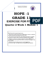 Hope - 1 Grade 11: Exercise For Fitness