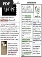 Pamphlet Template - Prevention of Smoking