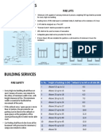 Building Services: Plumbing Fire Lifts