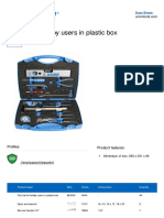 Tool Set For Hobby Users in Plastic Box: Data Sheet