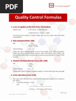 Quality Control Formulas 1