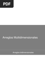 Arreglos Multidimensionales