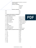 Ejercicios Formulacion Inorganica 1º Bach. 2014-15