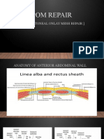 Ipom Repair (: Intraperitoneal Onlay Mesh Repair)