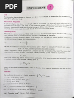 Coefficient of Viscosity Experiment