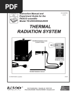 Thermal Radiation System: Instruction Manual and Experiment Guide For The PASCO Scientific Model TD-8553/8554A/8555