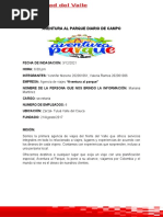 Avences Del Trabajo Final Aventura Al Parque