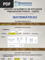 CAEPU 2021 Virtual (Semana N°02) - Números Racionales