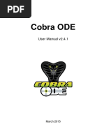 Cobra ODE: User Manual v2.4.1