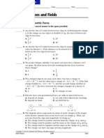 Electric Forces and Fields: Section Quiz: Electric Force