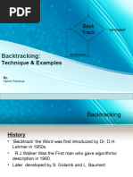 Backtracking:: Back Track