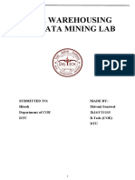 Data Warehousing and Data Mining Lab