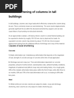 Axial Shortening of Columns in Tall Buildings