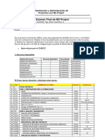 Examen Final - MS PROJECT - E0328H - 2022