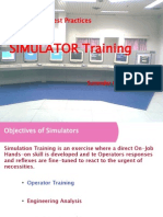 Best Practices of Simulator Training