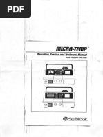 Seabrook Micro-Temp Suction Pump - Service and User Manual