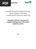 Qualified Software Solutions For Logistics Management Information Systems (LMIS)