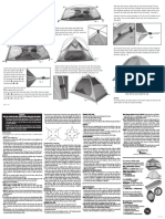 Assembly Instructions Scenic Pass XT Tents: B C: Component List