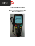 Tokheim Quality Calculator. Manual Del Usuario Del Terminal de Mano HHT (Hand Held Terminal)