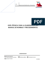 Guia para La Elaboracion Del Manual de Normas y Procedimientos 2019