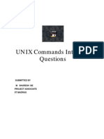 UNIX Commands Interview Questions: Submitted by M Shuresh Be Project Associate Iit Madras