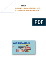 Anexo 01 - Informe de Acciones Pedagogicas 2021 en El Marco de La Estrategia " Aprendo en Casa "