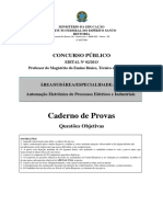 Concurso Docente Automacao Eletronica Processos Eletricos Industrial 2013 2