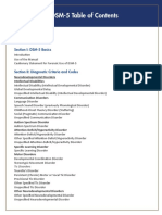 APA DSM 5 Contents