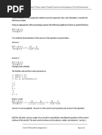 Using An Appropriate Software Package Express The Following Algebraic Fraction As Partial Fractions