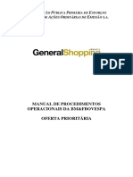 General Shopping Manual Procedimentos Operacionais