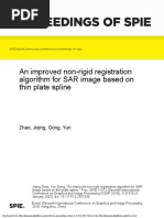 Proceedings of Spie: An Improved Non-Rigid Registration Algorithm For SAR Image Based On Thin Plate Spline