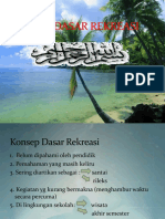 Konsep Dasar Rekreasi