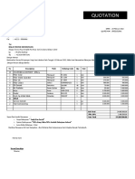 RFQ Genset Balai Bendungan