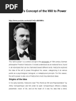 Nietzsche's Concepts of Will To Power - 0