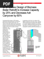 CFD Guides Design of Biomass Boiler Retrofit To Increase Capacity by 25%