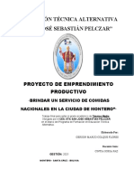 FORMATO DE PROYECTO PARA TECNICO MEDIO - SEGUNDO SEMESTRE 2021 Marco