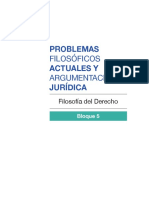 Problemas Filosóficos Actuales y Argumentación Jurídica