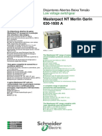 Panorama de Disjuntores Abertos Masterpact NT de 630 A 1600A