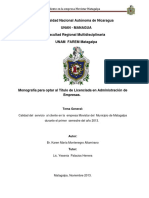 Universidad Nacional Autónoma de Nicaragua Unan - Managua Facultad Regional Multidisciplinaria UNAM FAREM Matagalpa