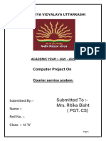 Submitted To:-Mrs. Ritika Bisht (Pgt. CS) : Kendriya Vidyalaya Uttarkashi