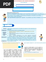 EdA 2 - 4to 2 Ficha - Leemos Textos y Reconocemos Las Características de Un Plan de Acción y Los Pasos para Su Elaboración.