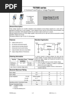 TS7800 Series: 3-Terminal Fixed Positive Voltage Regulator