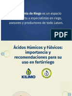 Ácidos Húmicos y Fúlvicos - Importancia y Recomendaciones para Su Uso en Fertirriego