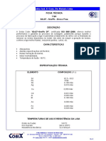 Ficha Técnica Liga 63X37 - SNXPB - Dross Free: Cobix Ind. E Com. de Metais Ltda