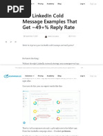 15+ LinkedIn Cold Message Examples That Get - 49+% Reply Rate - Expandi