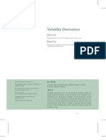 Volatility Derivatives