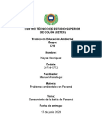 Ensayo de Saneamiento de La Bahia de Panamá