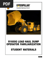 R1600G Load Haul Dump Operator Familiarization Student Materials