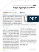 Scaling-Up Vegetable HDT Reactor Models