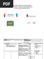 Planeación 3er. Trimestre - Ciencias I - BIOLOGIA - 2018-2019